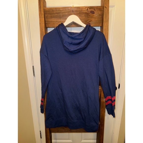 New York Giants Womens Football Hoodie Dress Size XL Navy Red NFL Team Apparel - Picture 3 of 3